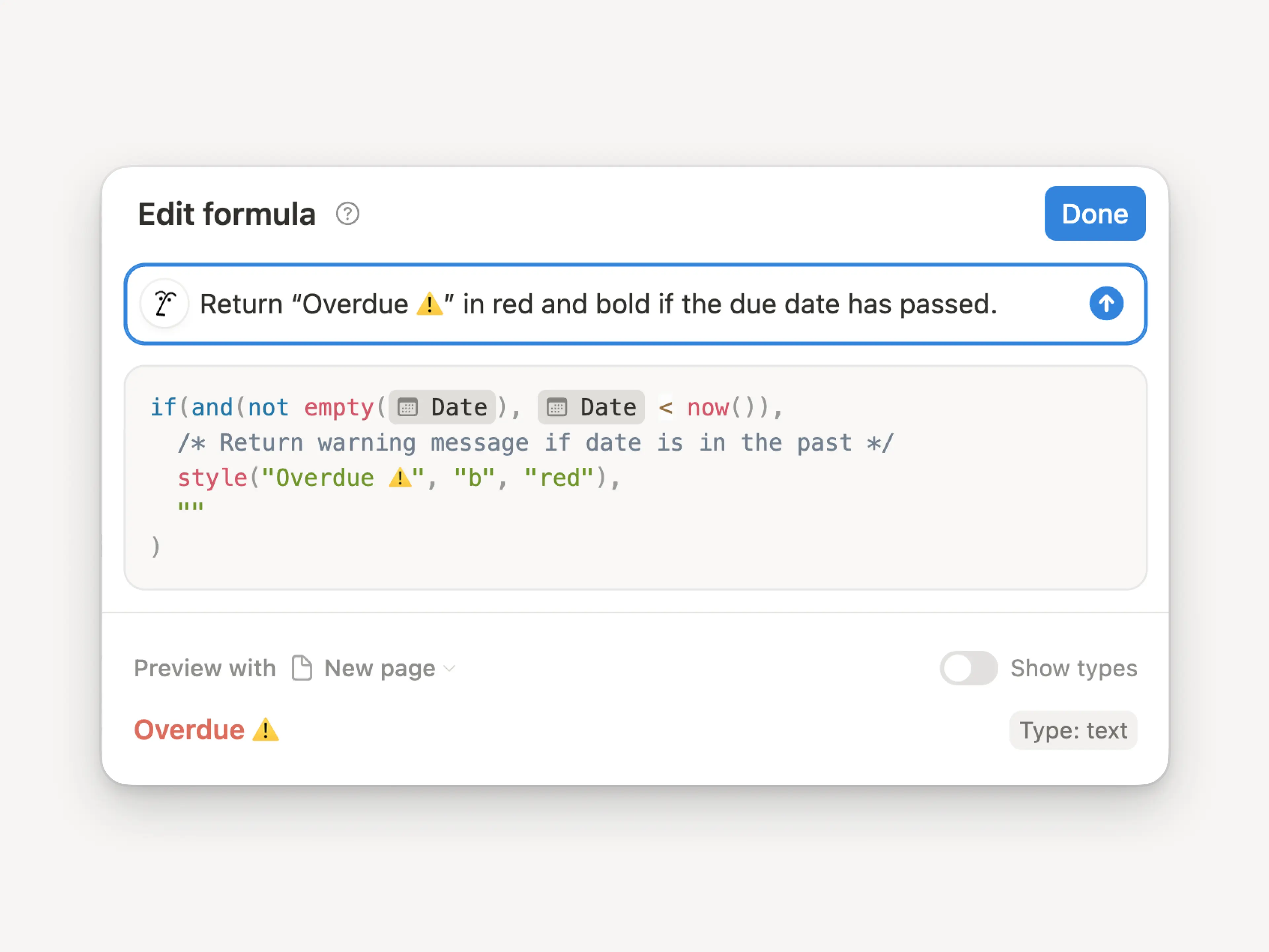 formulas