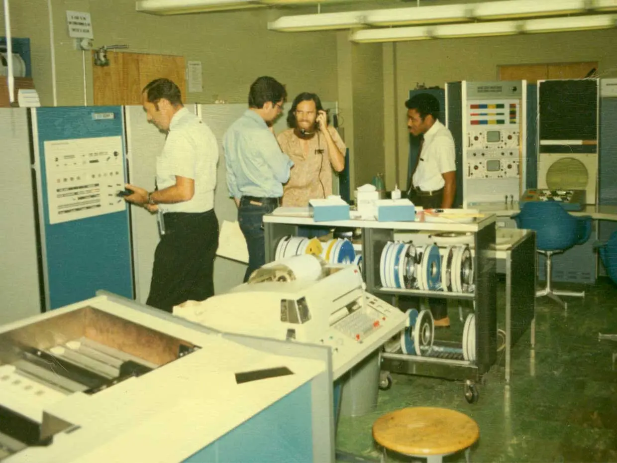 The genesis of the internet: the first ARPANET internet message was transmitted from UCLA. Image from Los Angeles Magazine.