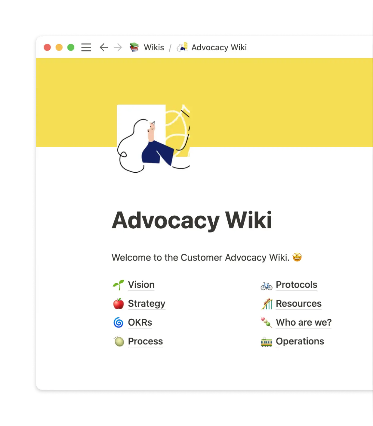 Team wikis collect everything specific teams need to do their jobs.
